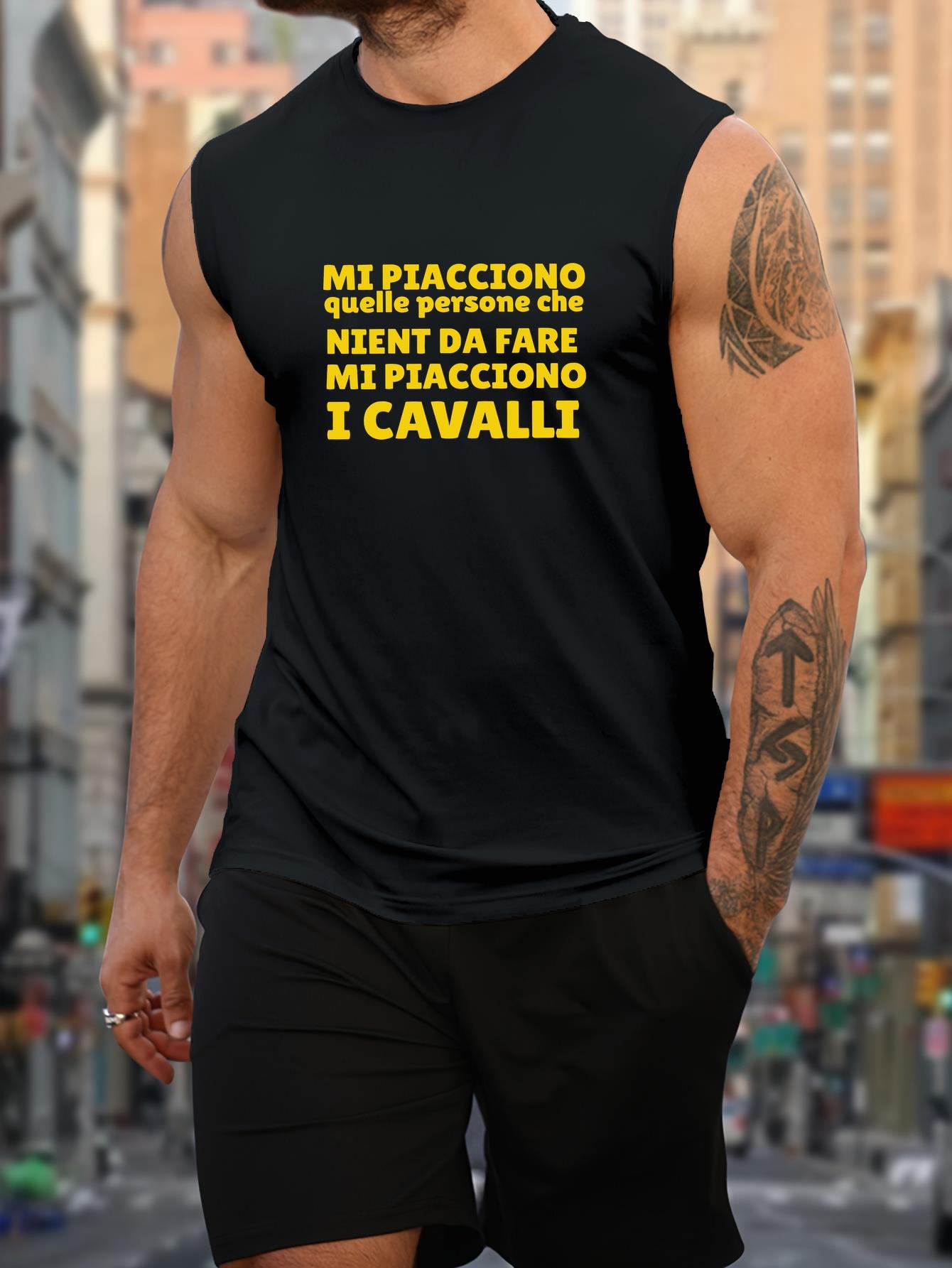 Fitness & Nutrition Lab - Men's sleeveless vest - Bold Italian-style