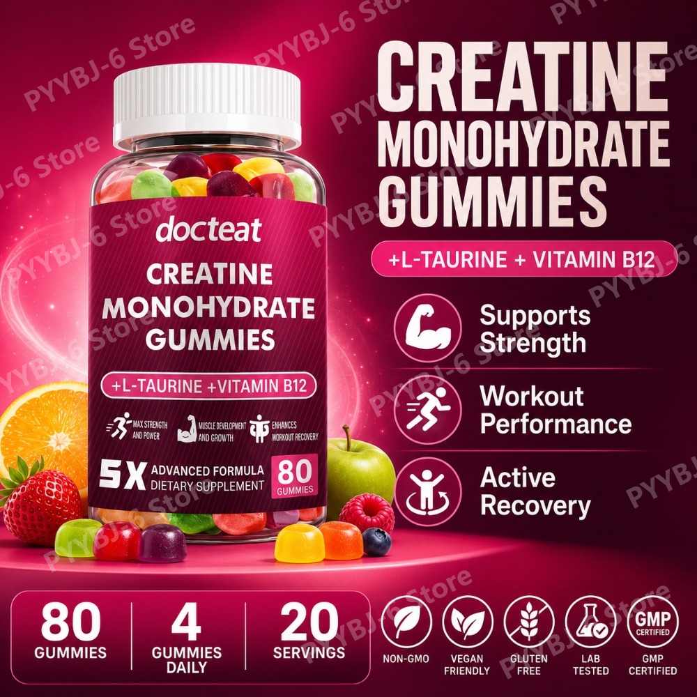 Nutrition & Fitness Station - Creatine Monohydrate Gummies 80 Count with