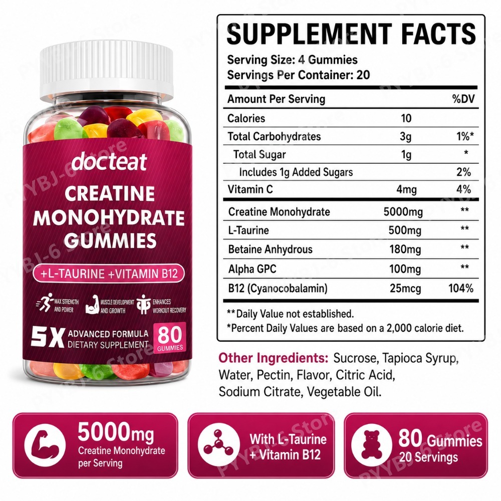 Creatine Monohydrate Gummies 8 - Nutrition & Fitness Station recensione e prezzo