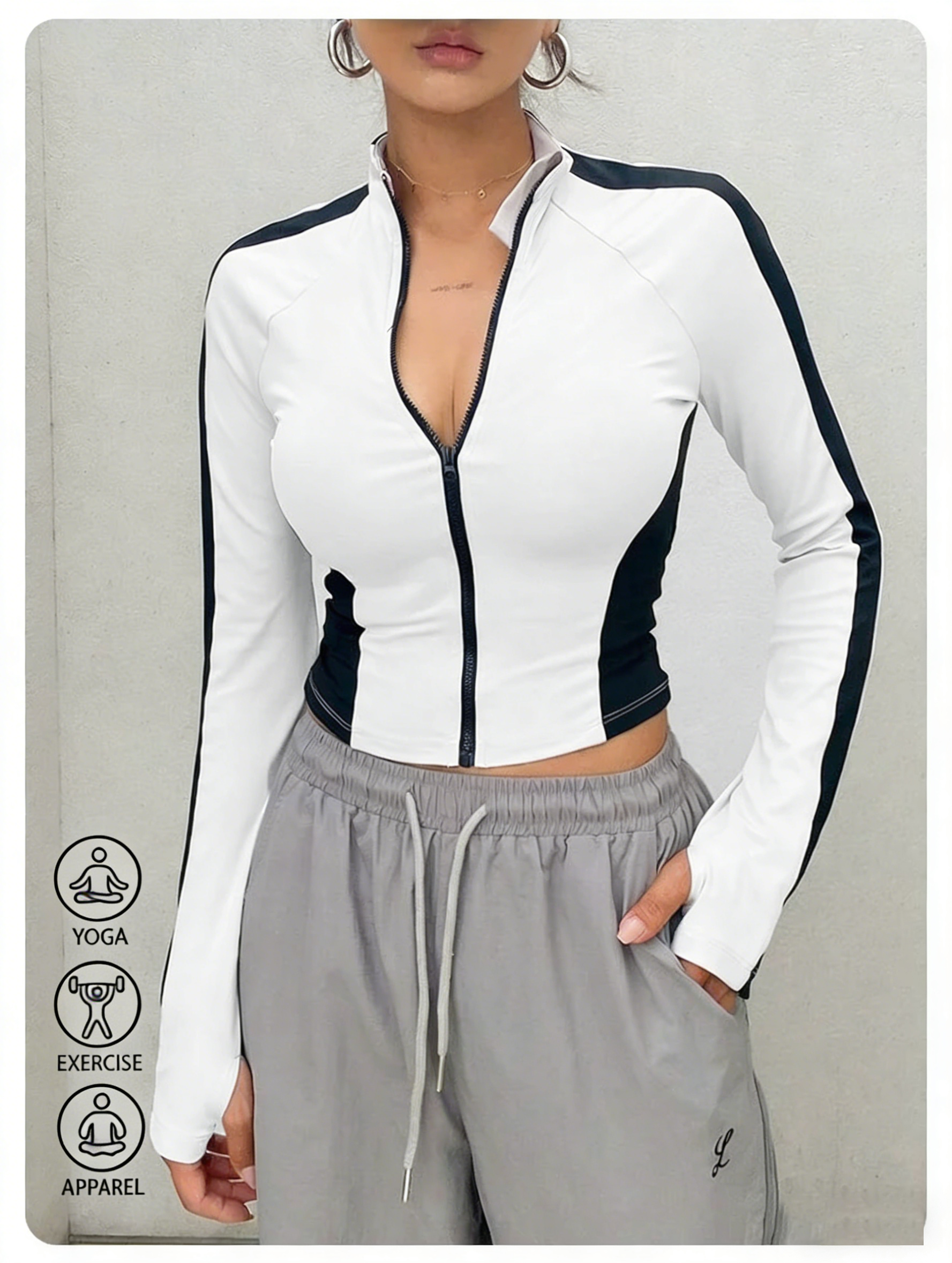 Yoga Clothes Stand Up Collar J - Fitness & Nutrition Lab recensione e prezzo