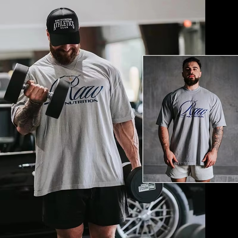 Men's Neutral Tone Gym T-Shirt - The Nutrition Fitness recensione e prezzo