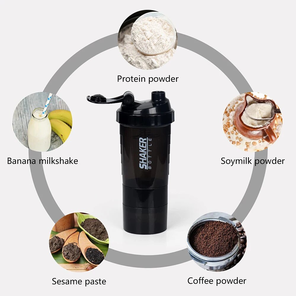 3 Layers Shaker Protein Bottle - Whey Protein Isolate recensione e prezzo