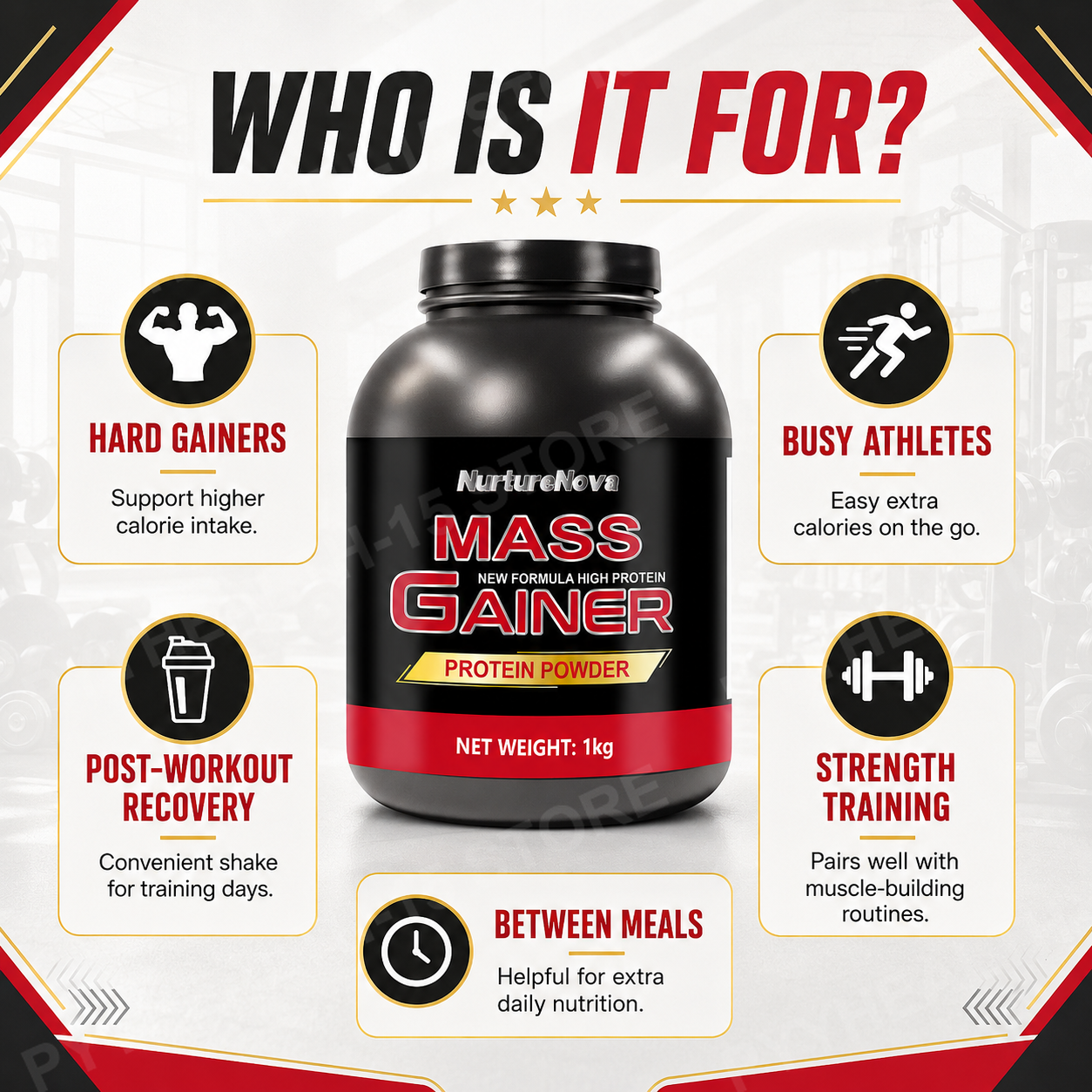 Mass Gainer Protein Powder 1kg - The Nutrition Fitness recensione e prezzo