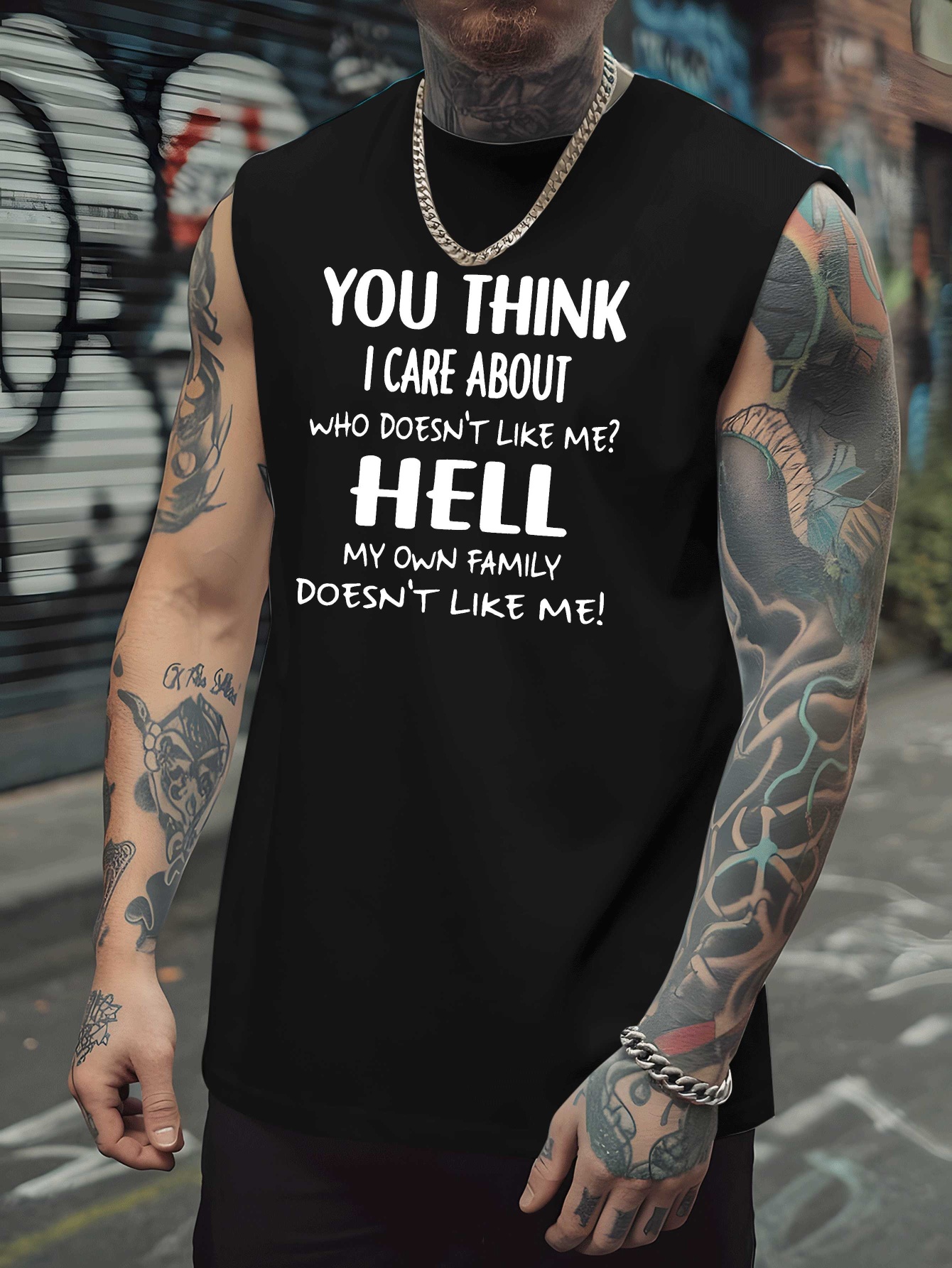 Men's Fun Quotes Sleeveless Mu - Fitness & Nutrition Lab recensione e prezzo